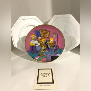 Franklin mint The Simpsons  Plate # N3152